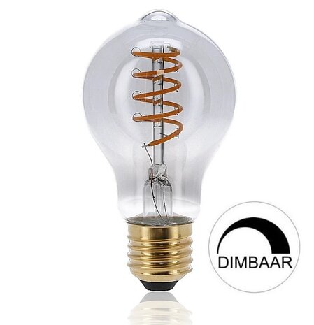 LED FILAMENT A60 PEER SMOKY DIMBAAR E27 6W 300LM 2000K  