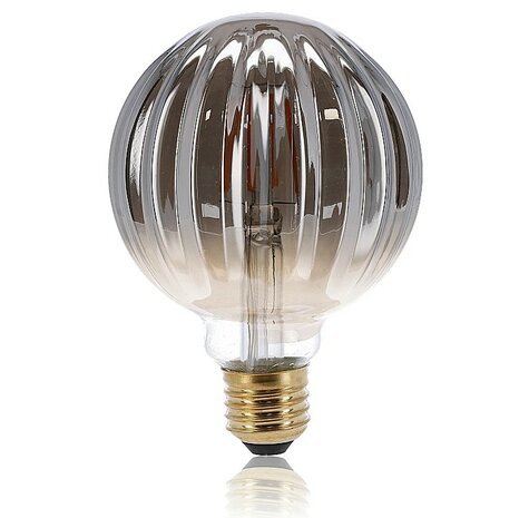 LED FILAMENT G95 GLOBE SMOKY DIMBAAR E27 5W 233LM 2000K  