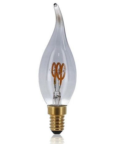 LED FILAMENT CANDLE KAARSLAMP TIP SMOKY E14 2W 70LM 2000K  