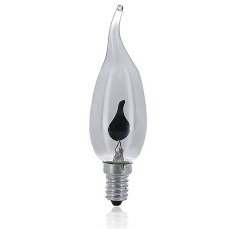 LED FILAMENT KAARSLAMP VLAM EFFECT SMOKY E14 2W 2200K