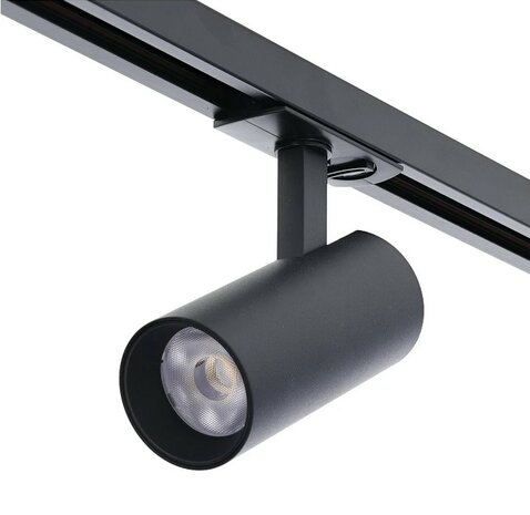 1-FASE LED RAILSPOT ZWART DIMBAAR 230V 10W 780LM CCT-SWITCH