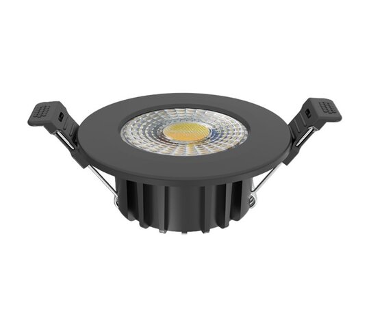 LED INBOUWSPOT SLIM ZWART IP65 38°/60° CCT-SWITCH 6W 600LM 