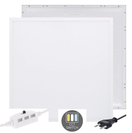 LED PANEEL BACK-LIT 60X60CM MET EUROSNOER 28W CCT-SWITCH 