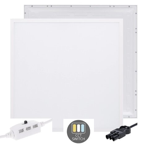 LED PANEEL BACK-LIT 60X60CM MET 3-SWP SNOER 28W CCT-SWITCH 
