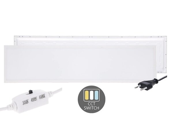LED PANEEL BACK-LIT 120X30CM MET EUROSNOER 28W CCT-SWITCH 