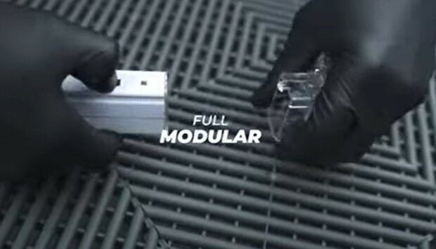 LED HEXAGON 8 HONINGRATEN COMPLEET SET KOEL WIT 