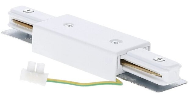 MIDDENVOEDING CONNECTOR VOOR 1-FASE RAILS WIT OF ZWART