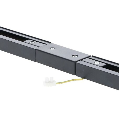 MIDDENVOEDING CONNECTOR VOOR 1-FASE RAILS WIT OF ZWART