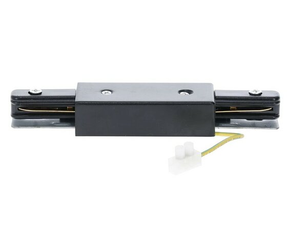 MIDDENVOEDING CONNECTOR VOOR 1-FASE RAILS WIT OF ZWART
