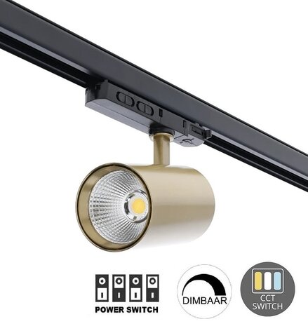 LED 3-FASE RAILSPOT DIM POWER- & CCT-SWITCH MESSING