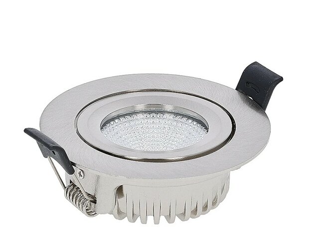 LED INBOUWSPOT SLIM IP65 DIMBAAR & CCT-SWITCH 6W 400LM ZILVER