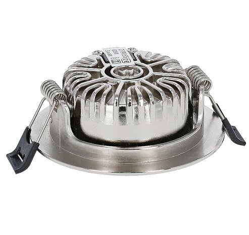 LED INBOUWSPOT SLIM IP65 DIMBAAR & CCT-SWITCH 6W 400LM ZILVER