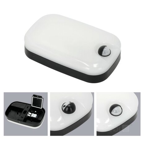 LED WANDLAMP BAVANO PIR SENSOR IP54 230V 15W 1200LM 