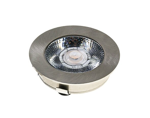 LED MEUBELSPOT ALU IP44 12V/DC 3W 240LM 2700K WARM WIT