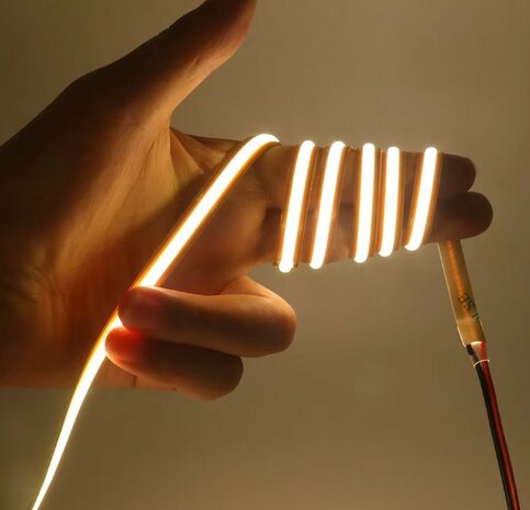 COB LED STRIP VRIJ KNIPBAAR IP20 24V/DC 10W/M. 5-KLEUREN
