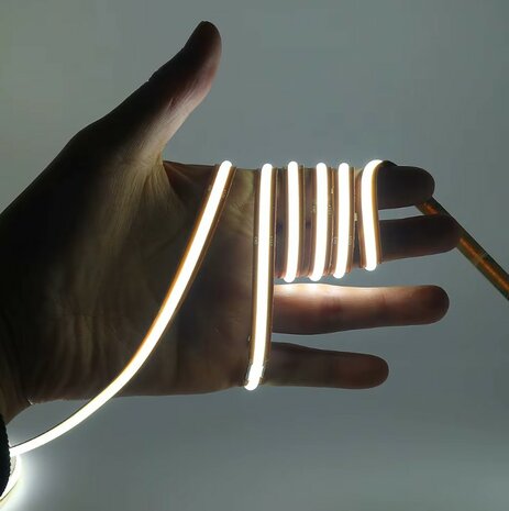 COB LED STRIP VRIJ KNIPBAAR IP20 24V/DC 10W/M. 5-KLEUREN