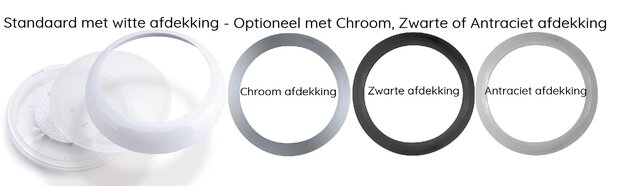 LED PLAFONDLAMP + 3-UREN NOODLAMP IP66 IK10 8W/12W/16W 