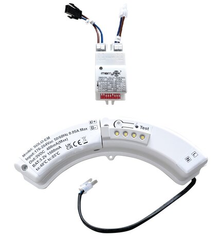 LED PLAFONDLAMP SENSOR + 3-UREN NOODLAMP IP66 IK10 8W/12W/16W