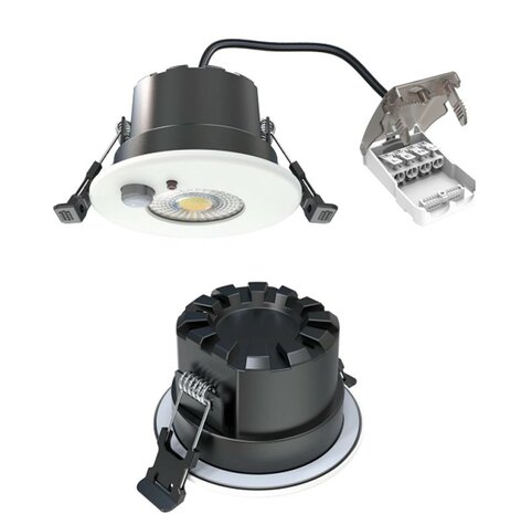 LED INBOUWSPOT MET SENSOR IP65 DIM & CCT-SWITCH 6W 600LM WIT 
