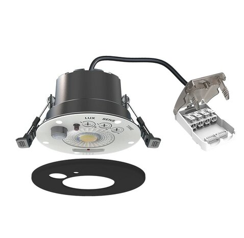 LED INBOUWSPOT MET SENSOR IP65 DIM & CCT-SWITCH 6W 600LM ZWART