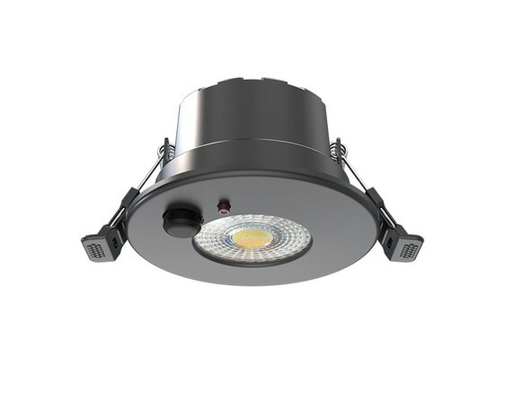 LED INBOUWSPOT MET SENSOR IP65 DIM & CCT-SWITCH 6W 600LM ZWART