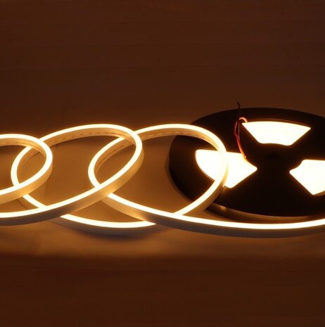 LED NEON FLEX STRIP SPOTLESS IP65 24V/DC 13W/M 2400K AMBER 