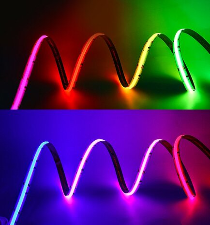 COB LED STRIP MAGIC RGB 420L/M. 24V/DC 14W/M. RGB MAGIC MULTICOLOR
