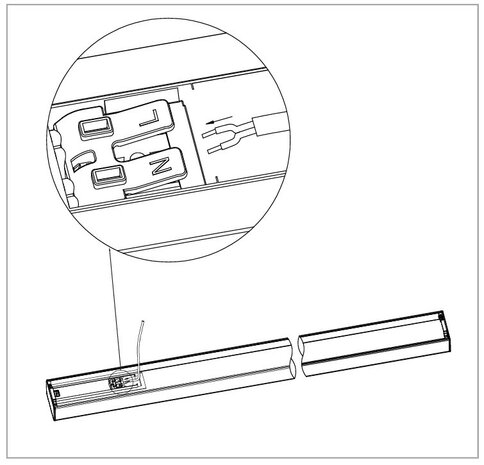 LED BATTEN SUBTILO IP20 60CM 230V 18W 1800LM COLOR-SWITCH