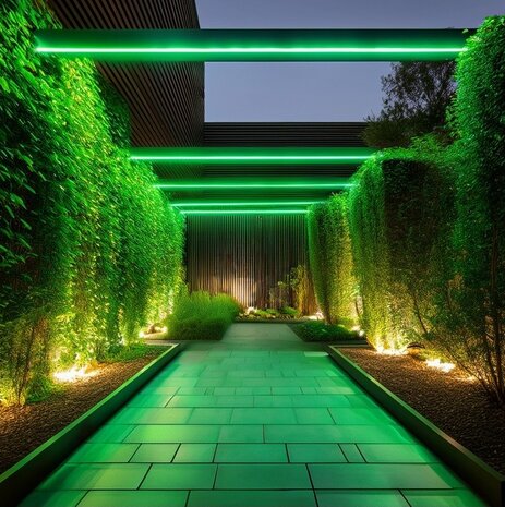 LED NEON STRIP IP65 6x12MM 25M 24V/DC 12W/M GROEN