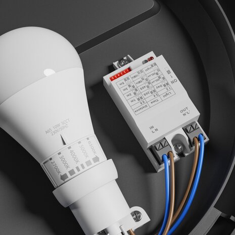 PLAFONDLAMP OMNI BLACK SENSOR IP65 IK08 230V E27 