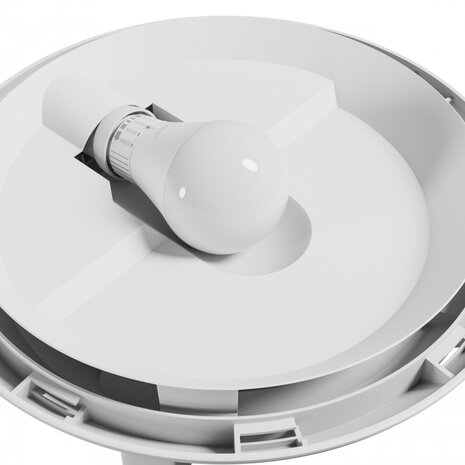 PLAFONDLAMP OMNI WHITE SENSOR IP65 IK08 230V E27 