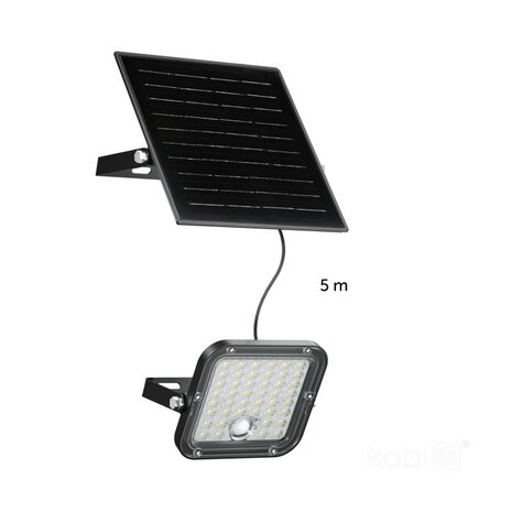 SOLAR LED VERSTRALER SENSOR DIM & 2CCT REMOTE 1500LM 10W