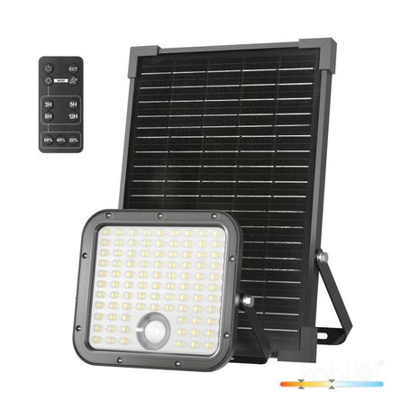 SOLAR LED VERSTRALER SENSOR DIM & 2CCT REMOTE 4800LM 30W