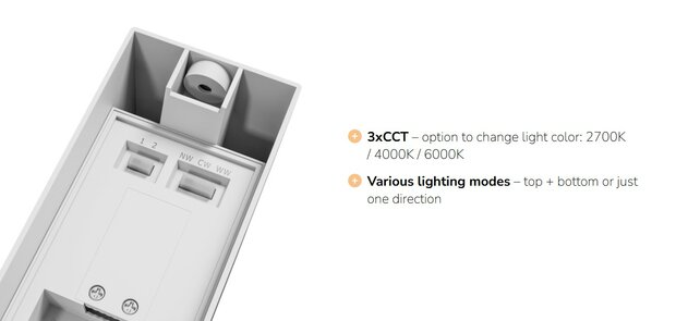 LED TUINLAMP VERSA IP65 15W 2100LM CCT-SWITCH UP/DOWN