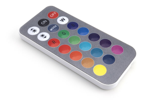 RGB+W LED VERSTRALER + REMOTE IP65 10W MULTICOLOR & WARM WIT 