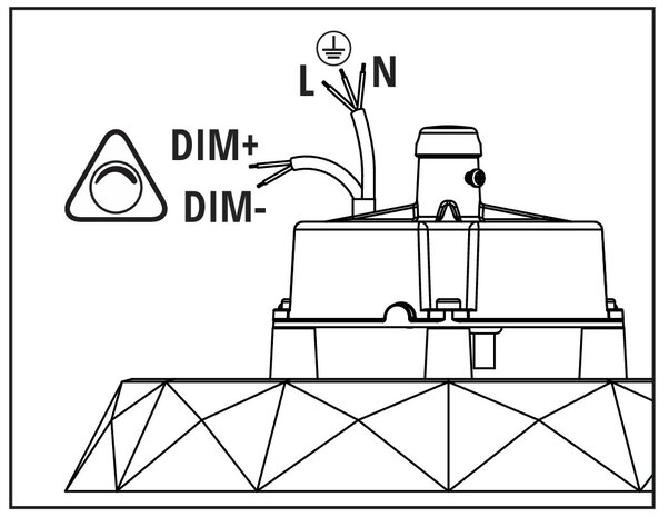 LED HIGH BAY ANICA SENSOR-READY 200W IP65 IK09 36000LM 4000K