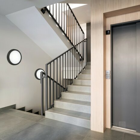 LED PLAFONDLAMP NAIROS BLACK IP65 IK08 230V 24W 3568LM CCT