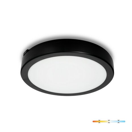 LED PLAFONDLAMP NAIROS BLACK IP65 IK08 230V 24W 3568LM CCT