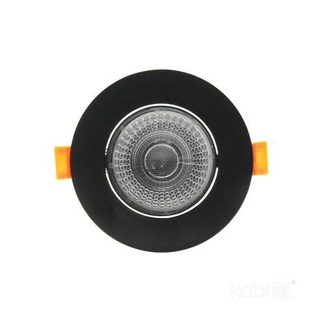 LED INBOUWSPOT ECO ZWART POWER- & CCT-SWITCH IP20