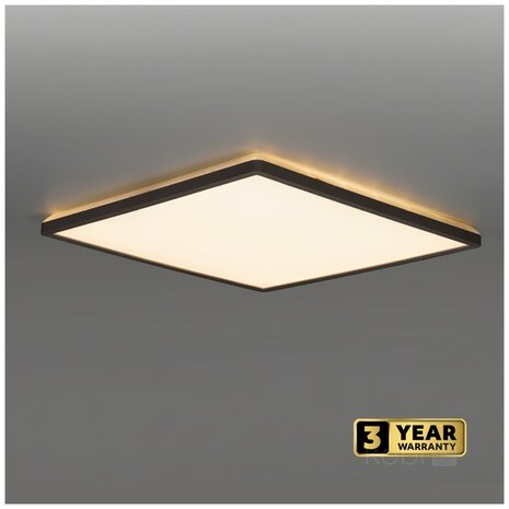 LED PLAFONDLAMP NIVERA ZWART CCT-SWITCH IP54 18W 2400LM 