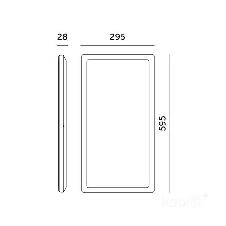 LED PLAFONDLAMP NIVERA WIT CCT-SWITCH IP54 32W 4300LM 
