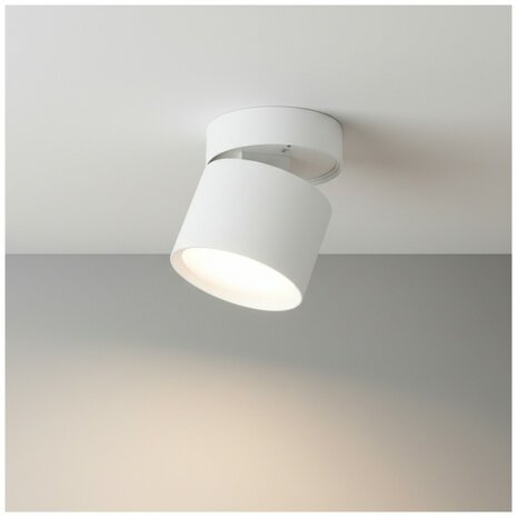 DOWNLIGHTER OPBOUWSPOT GX53 RICHTBAAR IP20 WIT 