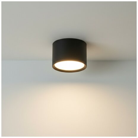 DOWNLIGHTER PLAFONDSPOT GX53 COMPACT IP20 ZWART 