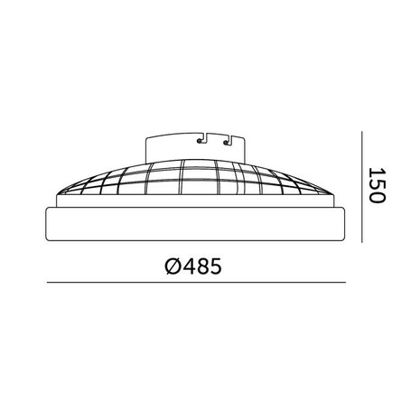 LED PLAFONDLAMP MET VENTILATOR 48W+15W RGB+CCT