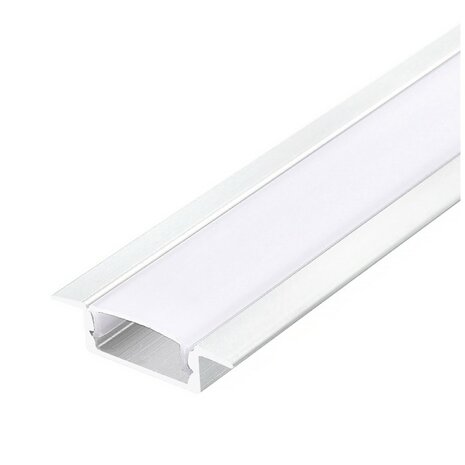 ALUMINIUM INBOUWPROFIEL WIT - LED STRIP TOT 12-MM