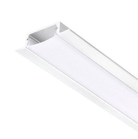 ALUMINIUM INBOUWPROFIEL WIT - LED STRIP TOT 12-MM