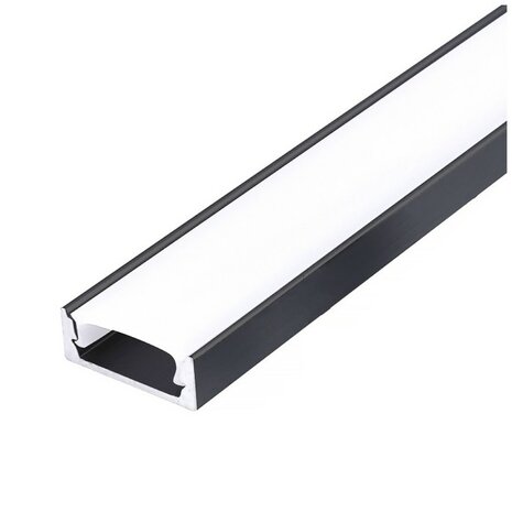 ALUMINIUM PROFIEL ZWART - LED STRIP TOT 12-MM