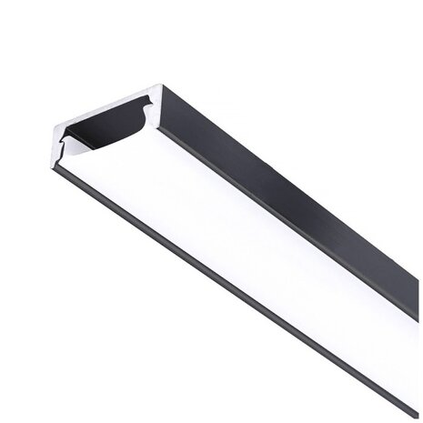 ALUMINIUM PROFIEL ZWART - LED STRIP TOT 12-MM
