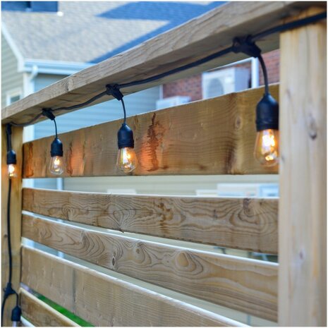 LED BUITENSLINGER SET 20-METER 20 X 1W E27 KOPPELBAAR