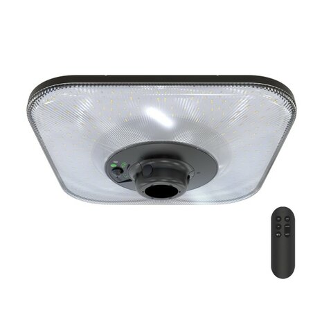 LED SOLAR PARKLAMP SENSOR/REMOTE IP54 25W 3800LM 3CCT